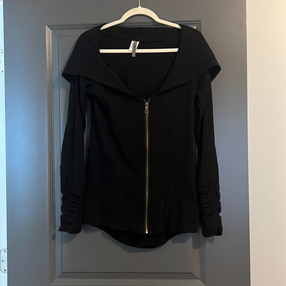 XCVI black zip up jacket, purchased from Evereve size small